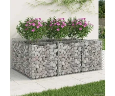 Gabioninė pakelta lova 150 x 100 x 60 cm Galvanizuotas plienas