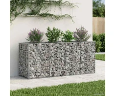 Gabioninė pakelta lova 170 x 50 x 80 cm Galvanizuotas plienas