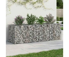 Gabioninė pakelta lova 180 x 60 x 55 cm Galvanizuotas plienas