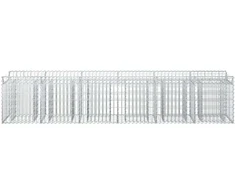 Gabioninė pakelta lova 2 vnt. 300 x 50 x 60 cm