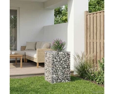 Gabioninė pakelta lova 50 x 50 x 80 cm Galvanizuotas plienas