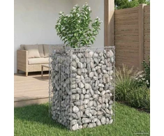 Gabioninė pakelta lova 50 x 50 x 80 cm Galvanizuotas plienas