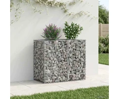 Gabioninė pakelta lova 90 x 50 x 80 cm Galvanizuotas plienas