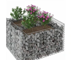 Gabioninė pakelta lova 100 x 100 x 60 cm Galvanizuotas plienas