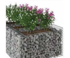 Gabioninė pakelta lova 150 x 100 x 60 cm Galvanizuotas plienas