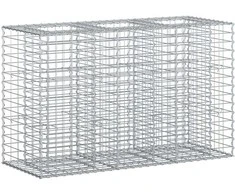Gabioninė pakelta lova Sidabro