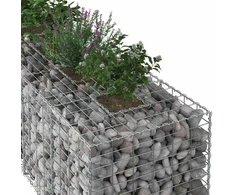 Gabioninė pakelta lova 180 x 60 x 55 cm Galvanizuotas plienas