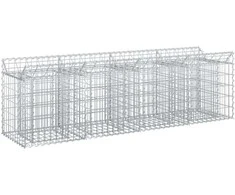 Gabioninė pakelta lova Sidabrinė