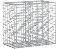 Gabioninė pakelta lova Sidabro