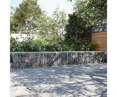 Gabiono krepšys su dangčiu, 400x100x50cm, galvanizuota geležis