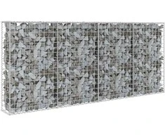 Gabiono siena su dang., galvanizuotas plienas, 200x20x85cm