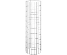 Gabiono stulpas, 30x100cm, galvanizuotas plienas, apskritas