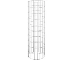 Gabiono stulpas, 30x100cm, galvanizuotas plienas, apskritas