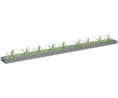 Gabiono vazonas, 360x30x10cm, galvanizuotas plienas, aukštas