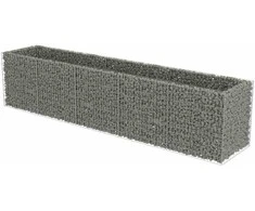 Gabiono vazonas, galvanizuotas plienas, 450x90x100cm, aukštas