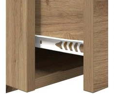 Galvos aukštas su spinta su stalčių 3 pcs Amatininkų ąžuolas