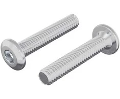 Galvos užrakto varžtas 2 pcs Sidabro M6 x 30 mm Plienas