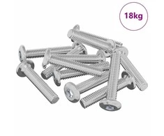 Galvos užrakto varžtas 2647 pcs Sidabro Plienas