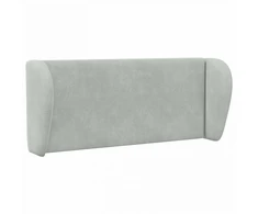 Galvūgalio ausis Šviesiai pilka 40 x 23 x 6 cm Aksomas