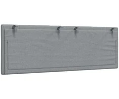 Lova Galvūgalio pagalvėlė, Hanko, šviesiai pilkos spalvos, 120cm, audinys