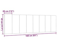 Galvūgalio pagalvėlė, Hanko, tamsiai rudos spalvos, 160cm, audinys