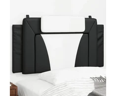 Galvūgalio pagalvėlė Viana, juodos ir baltos spalvos, 100 cm, dirbtinė oda