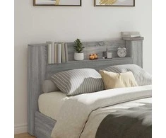 Galvūgalio spinta su LED Pilka Sonoma 160 x 16,5 x 103,5 cm
