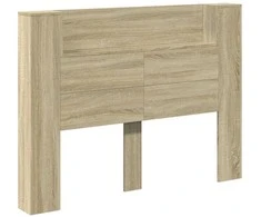 Galvūgalio spinta su LED Sonoma 140 x 16,5 x 103,5 cm