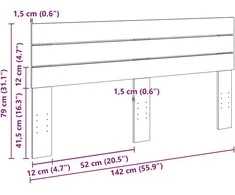 Galvūgalis, 140 cm, ąžuolo masyvo mediena