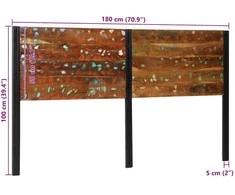 Galvūgalis, 180cm, perdirbta mediena ir geležis