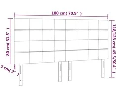 Galvūgalis, 4vnt.,tamsiai pilkos spalvos,90x5x78/88cm, audinys