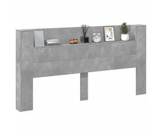 Galvūgalis Betono pilka 200 x 16,5 x 103,5 cm Apdirbta mediena