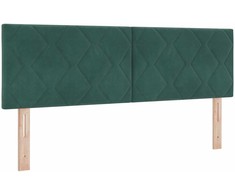 Galvūgalis Tamsiai žalia 160 cm Aksomas