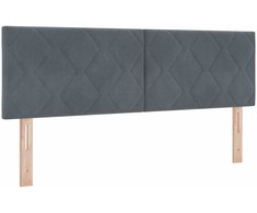 Galvūgalis Tamsiai pilka 144 cm Aksomas