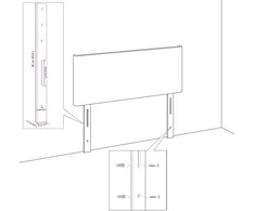 Galvūgalis Tamsiai pilka 80 cm audinys