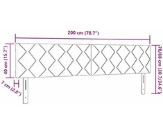 Galvūgalis Tamsiai rudas 200 cm audinys
