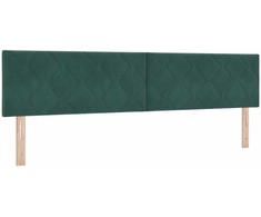 Galvūgalis Tamsiai žalia 200 cm Aksomas