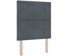 Galvūgalis Tamsiai pilka 80 cm Aksomas