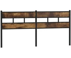 Galvūgalis, dūminio ąžuolo spalvos, 193cm, geležis ir mediena