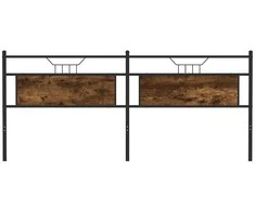 Pakaitinis galvūgalis, dūminio ąžuolo spalvos, 193cm, mediena ir plienas
