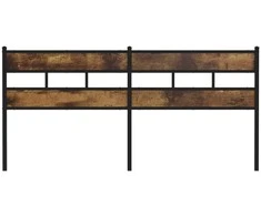Galvūgalis, dūminio ąžuolo spalvos, 200cm, geležis ir mediena
