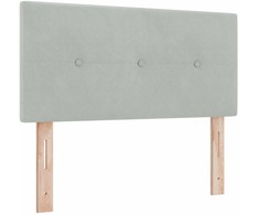 Galvūgalis Šviesiai pilka 80 cm Aksomas