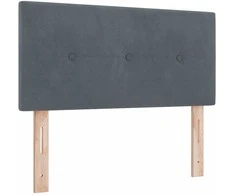 Galvūgalis Tamsiai pilka 100 cm Aksomas