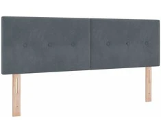Galvūgalis Tamsiai pilka 144 cm Aksomas