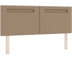 LED galvūgalis Kapučino 144 cm Dirbtinė oda