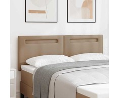 LED galvūgalis Kapučino 144 cm Dirbtinė oda