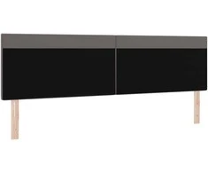 LED galvūgalis Pilka 200 cm Dirbtinė oda
