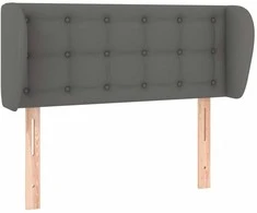 Galvūgalis su auselėmis, pilkos,103x23x78/88cm, dirbtinė oda