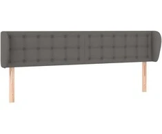 Galvūgalis su auselėmis, pilkos,203x23x78/88cm, dirbtinė oda