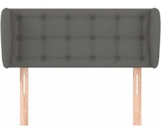 Galvūgalis su auselėmis, pilkos,93x23x78/88cm, dirbtinė oda